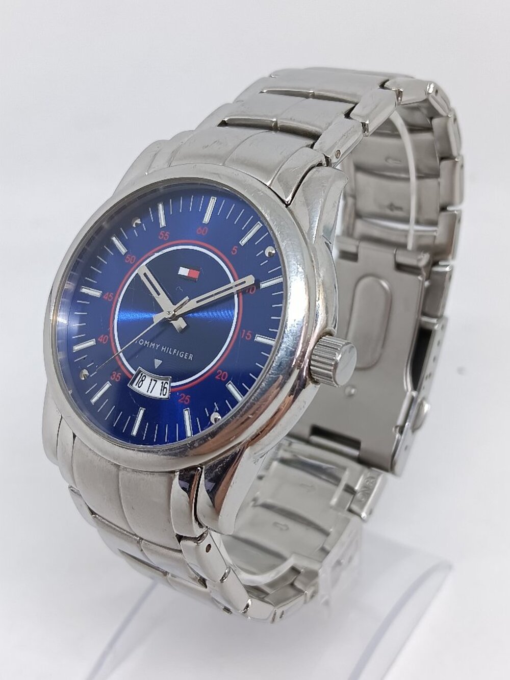 Tommy Hilfiger TH021140623 Men's 41mm Blue Dial Classic Date Watch NEW BATT